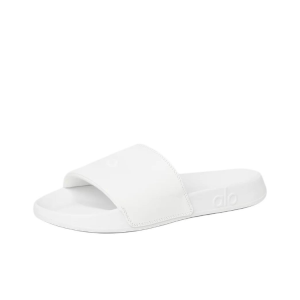 [알로요가] Alo yoga Unisex It 컴포트 소프트 미끄럼 방지 일자 슬리퍼 남여공용 흰색