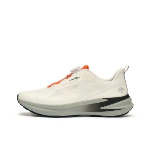 [데상트]DESCENTE LAVITATE AIR WIRE 3.0 컴포트백 미끄럼 방지 로우탑 스니커즈  화이트오렌지