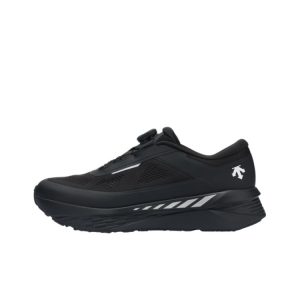 [데상트]DESCENTE EDGE COURT RETRO  빈티지 경량 내마모 로우탑 생활 스니커즈 블랙