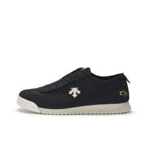 [데상트]DESCENTE Chron 캐주얼 라이프 캐주얼화 남여공용 신발끈 없음 블랙