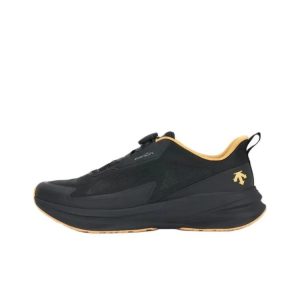 [데상트]DESCENTE LAVITATE AIR WIRE 3.0 컴포트백 미끄럼 방지 로우탑 스니커즈 블랙옐로우