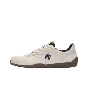 [데상트]DESCENTE CHRON TEMPO SLIM 빈티지 얇은 플랫폼 모터스포츠 스니커즈 블랙로고