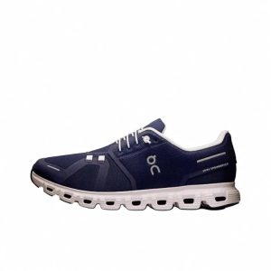 온 러닝 클라우드 5 컴포트 경량 충격흡수 내마모성 로우탑 FOGGY WHITE/DARK BLUE